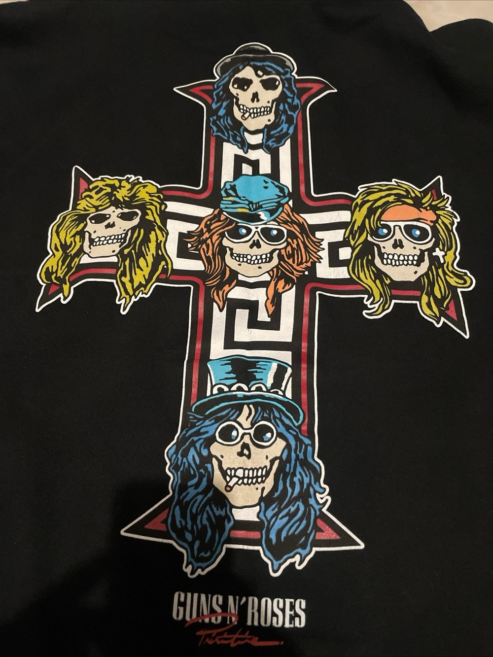 Primitive x Guns N’ Roses Cross Black Hoodie SZ L - Picture 2 of 9